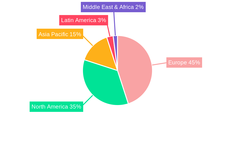 Europe Consulting Services Market Market Share by Region - Global Geographic Distribution