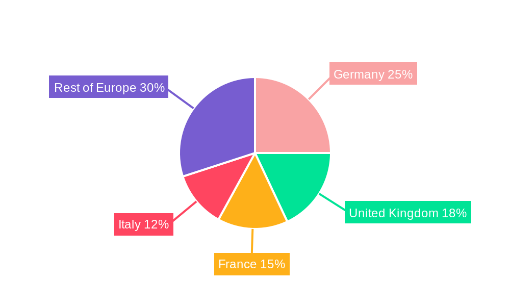 Europe Metal Cleaning Chemicals Market Market Share by Region - Global Geographic Distribution