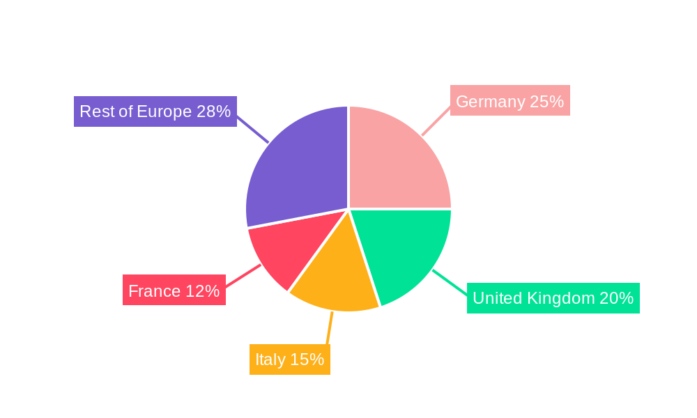 Europe Used Construction Machinery Market Regional Share