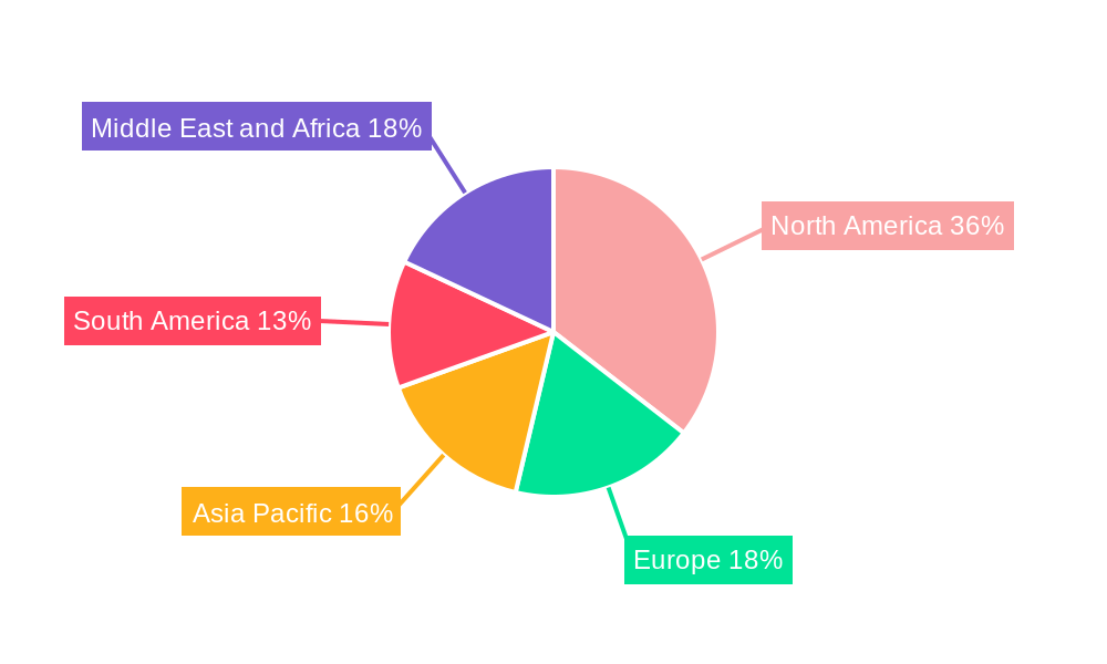 Expandable Liner Hanger System Market Market Share by Region - Global Geographic Distribution