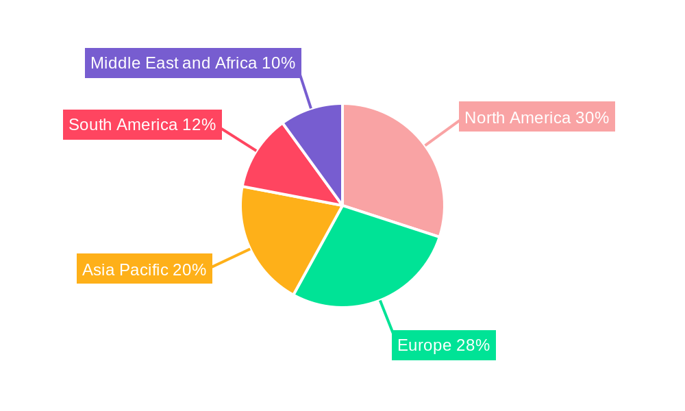 Fish Oil Omega-3 Market Market Share by Region - Global Geographic Distribution