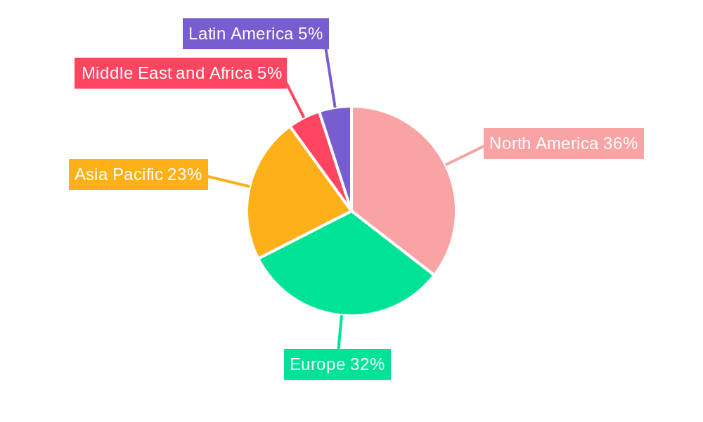 Industrial Waste Management Market Market Share by Region - Global Geographic Distribution