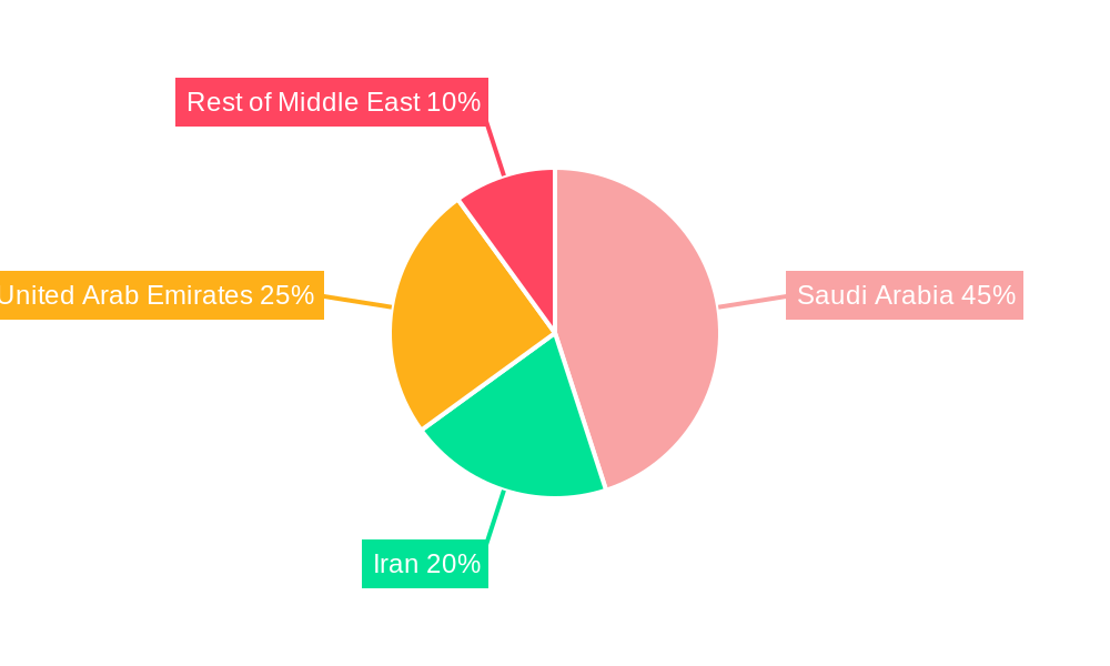 Middle-East Wireless Services Industry Regional Share