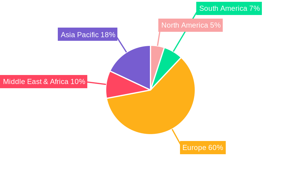 Renewable Energy Market in Finland Market Share by Region - Global Geographic Distribution