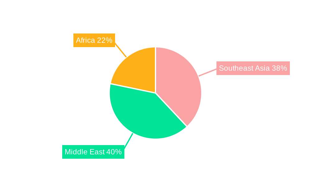 Southeast Asia, Middle-East And Africa Small Arms And Ammunition Market Regional Share