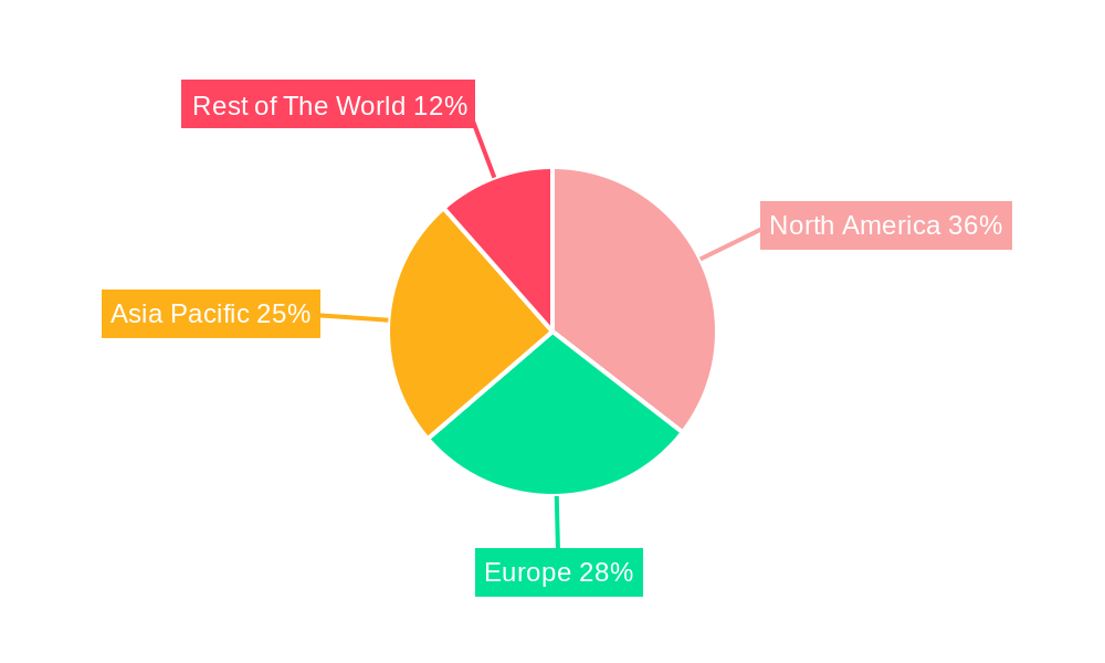 Wireless Mesh Networking Market Market Share by Region - Global Geographic Distribution
