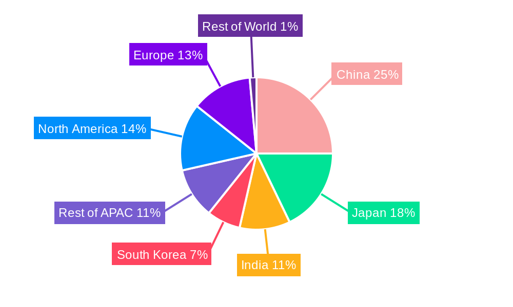 APAC NDT Equipment Market Regional Share