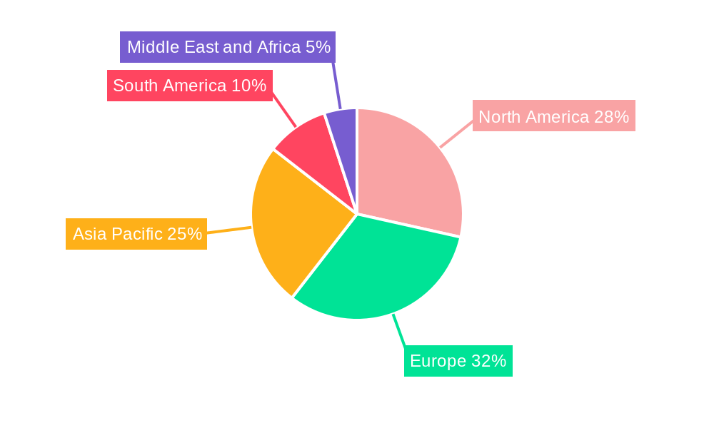 Algae Products Market Market Share by Region - Global Geographic Distribution