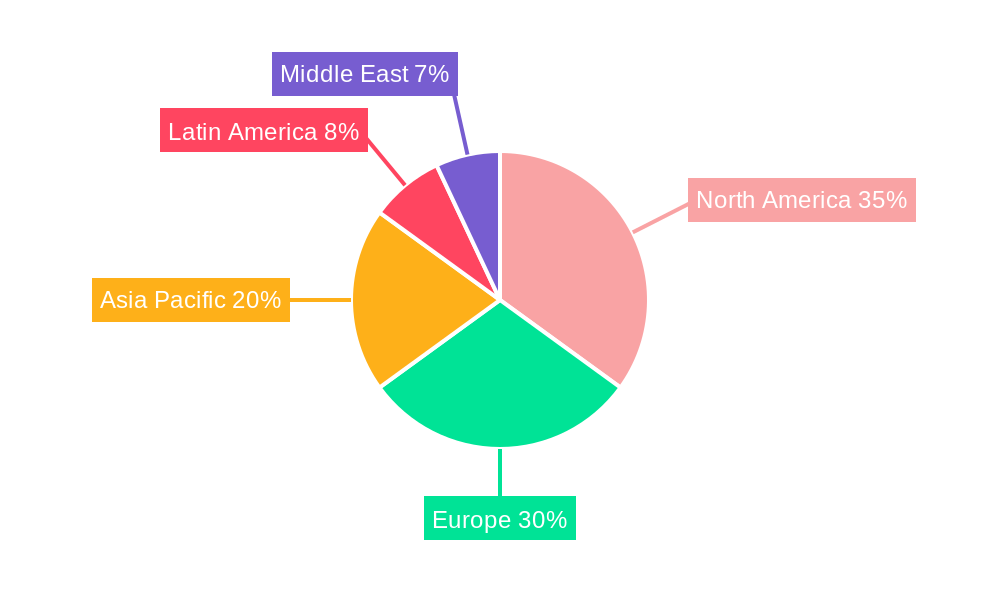 Business Jet Ground Handling Services Market Regional Share