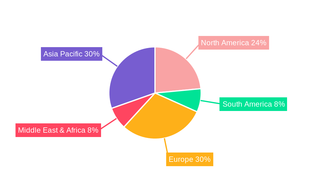 Collapsible Crate Market Share by Region - Global Geographic Distribution