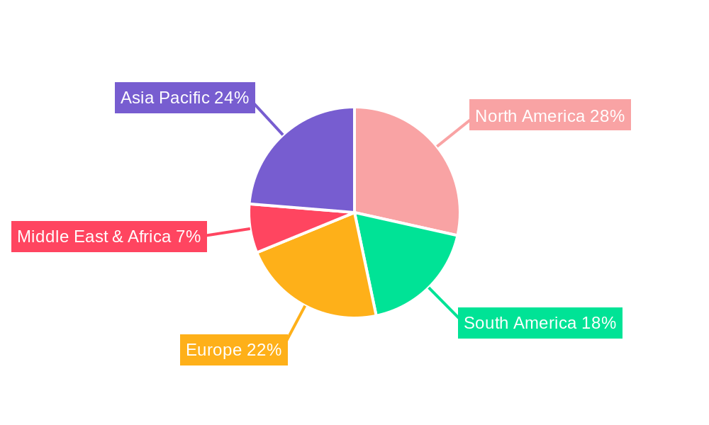 Cotton Seed Treatment Market Market Share by Region - Global Geographic Distribution