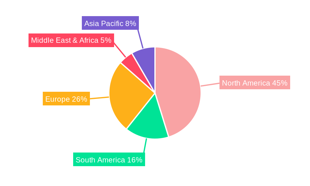 Digital X-Ray Devices Market in Mexico Market Share by Region - Global Geographic Distribution