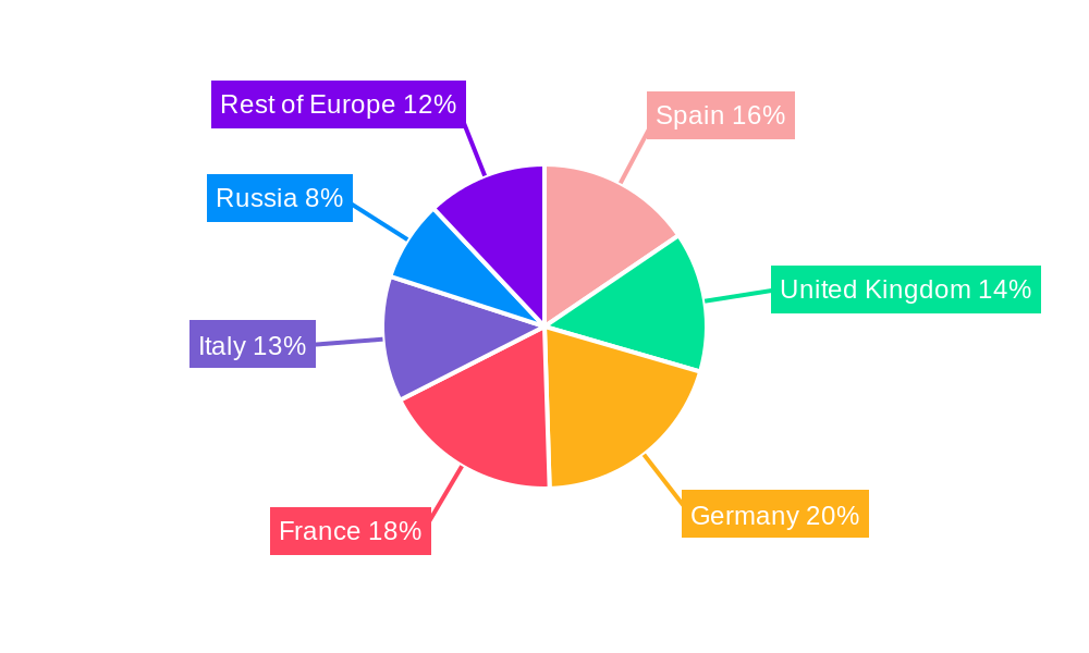 Europe Animal Feed Pigments Industry Regional Share