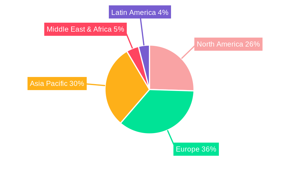 Europe Automotive Glass Market Regional Share