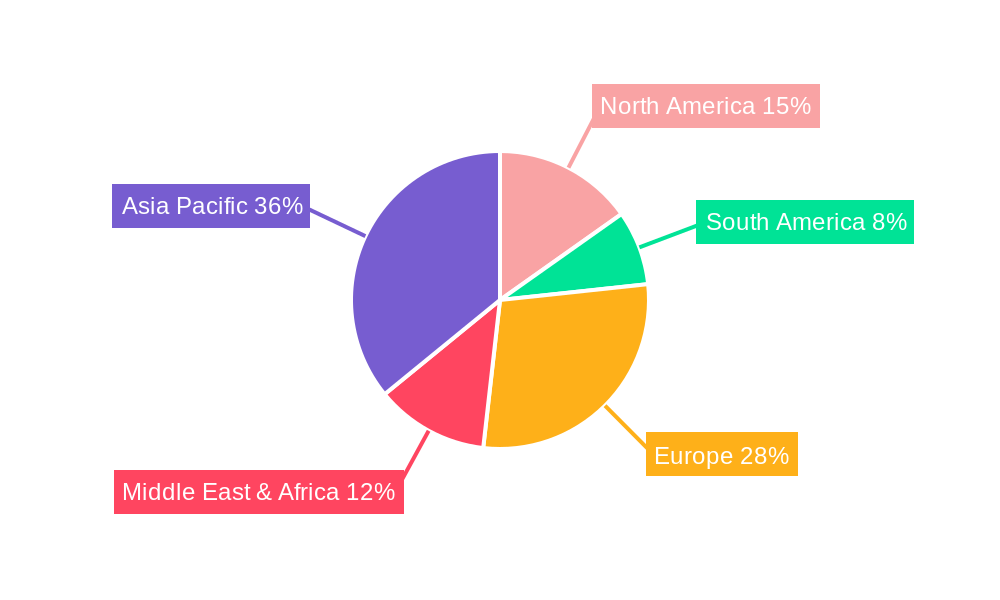 KSA Rigid Plastic Packaging Market Market Share by Region - Global Geographic Distribution