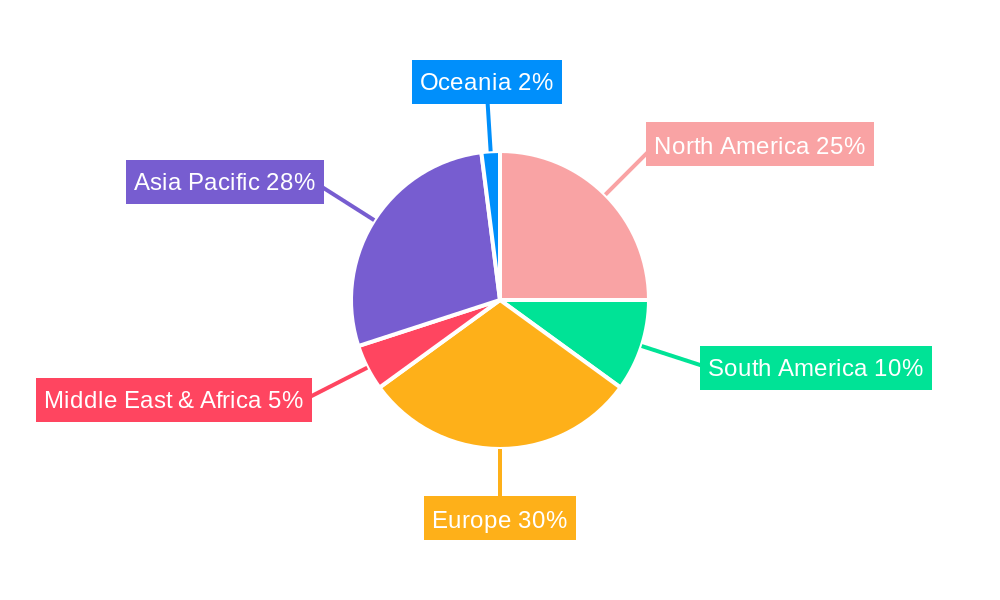 Mycelium Cushioning Material Market Share by Region - Global Geographic Distribution