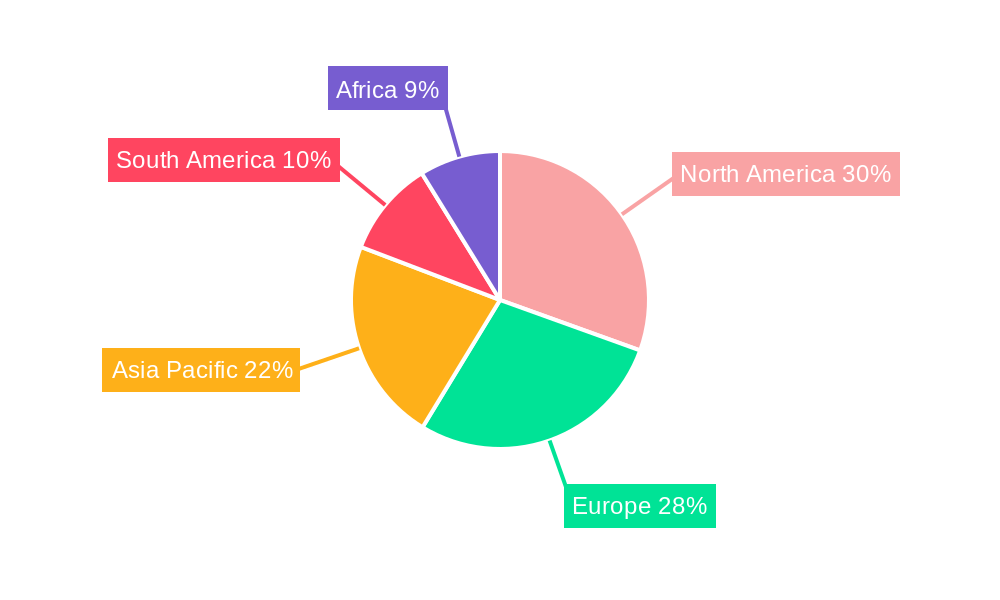 Pet Furniture Market Market Share by Region - Global Geographic Distribution