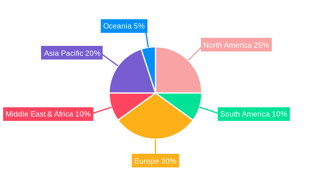 Twist Opening Cartons Market Share by Region - Global Geographic Distribution