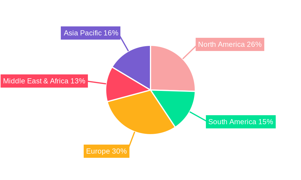UAE Healthy Snack Market Market Share by Region - Global Geographic Distribution