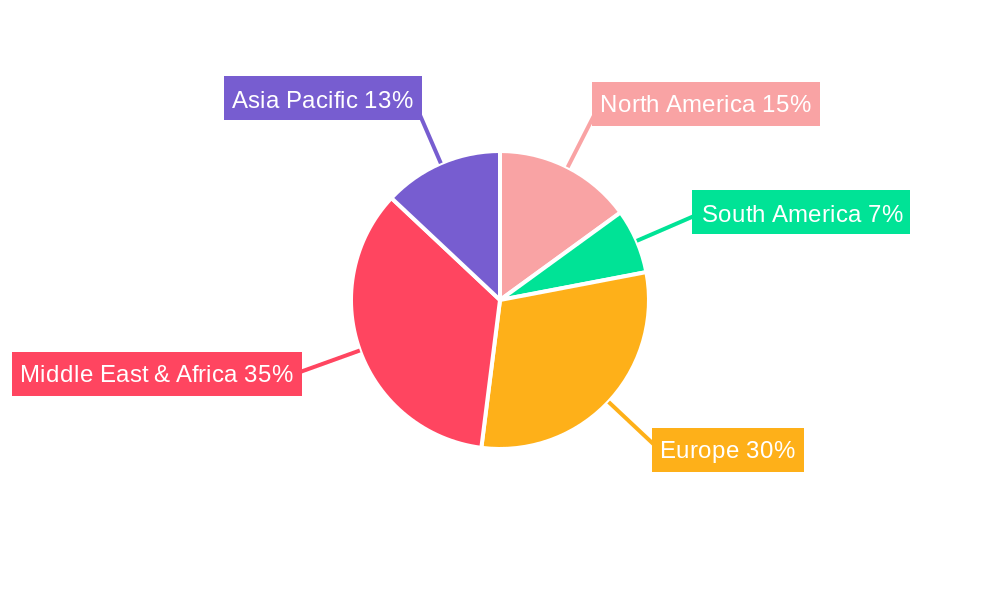 UAE Hospitality Market Market Share by Region - Global Geographic Distribution