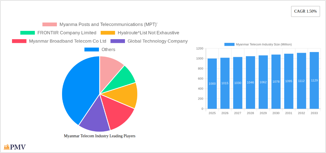 Myanmar Telecom Industry Research Report - Market Size, Growth & Forecast