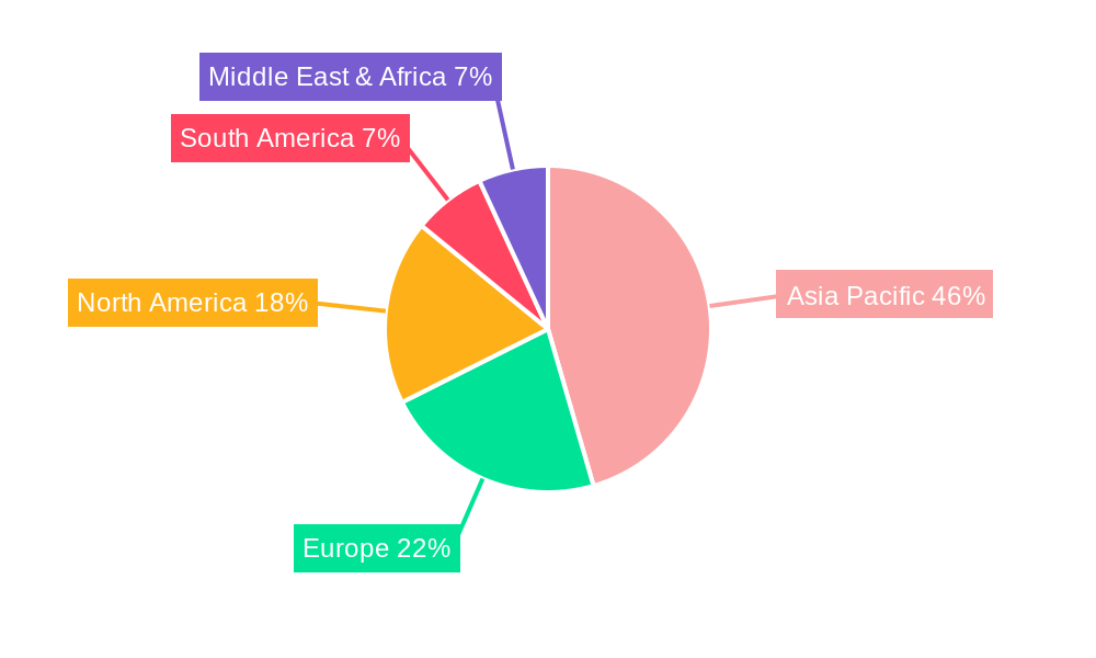 Asia Pacific Non Passenger Vehicle Market Regional Share