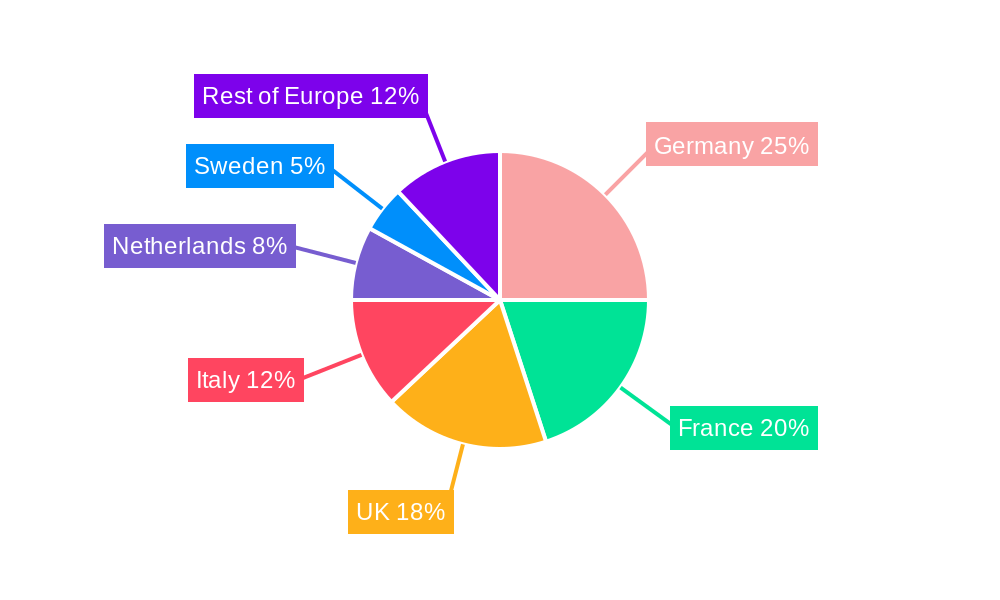 Europe Electric Fireplace Market Regional Share