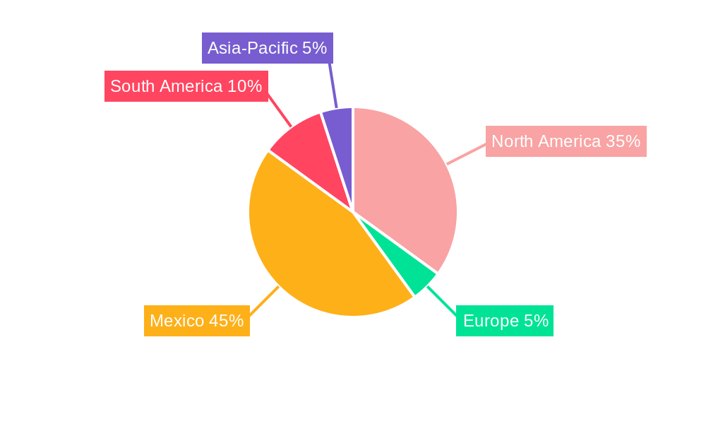 Mexico Pouch Packaging Market Regional Share