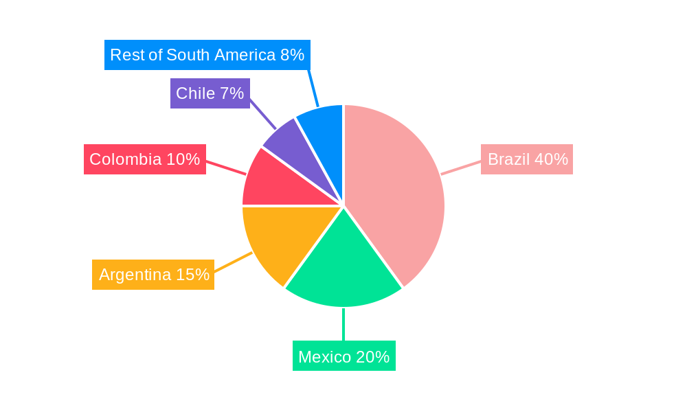 South America Metal Finishing Market Regional Share