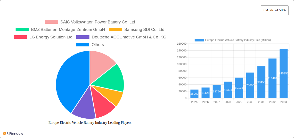 Europe Electric Vehicle Battery Industry Research Report - Market Size, Growth & Forecast
