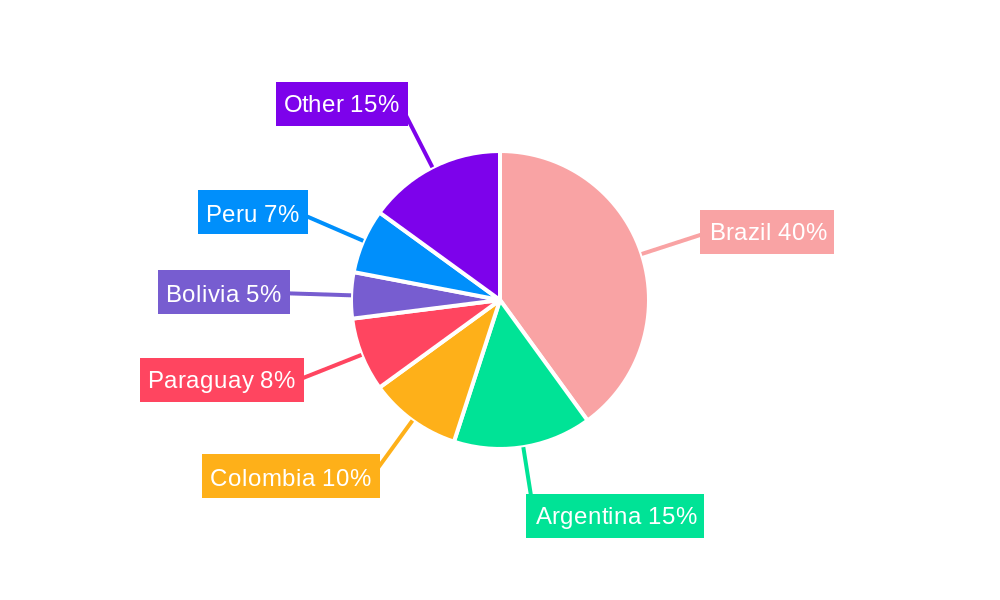 Latin America Inland Waterway Transport Market Regional Share