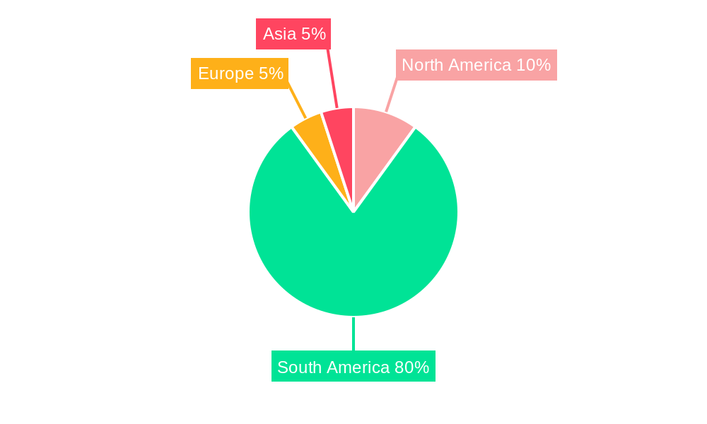 Latin America Jewelry Industry Regional Share