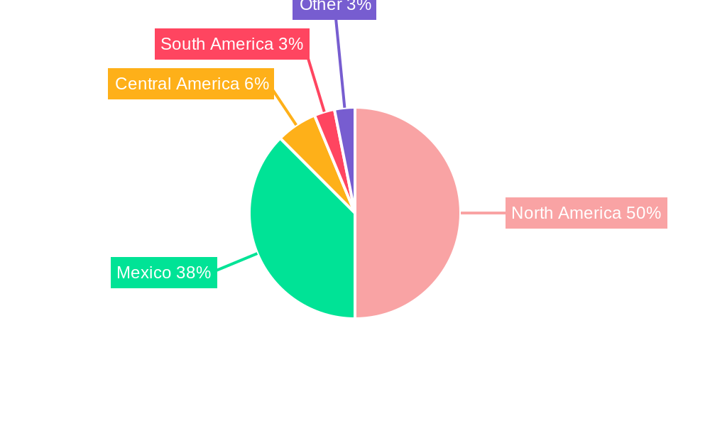 Mexico Caustic Soda Industry Regional Share