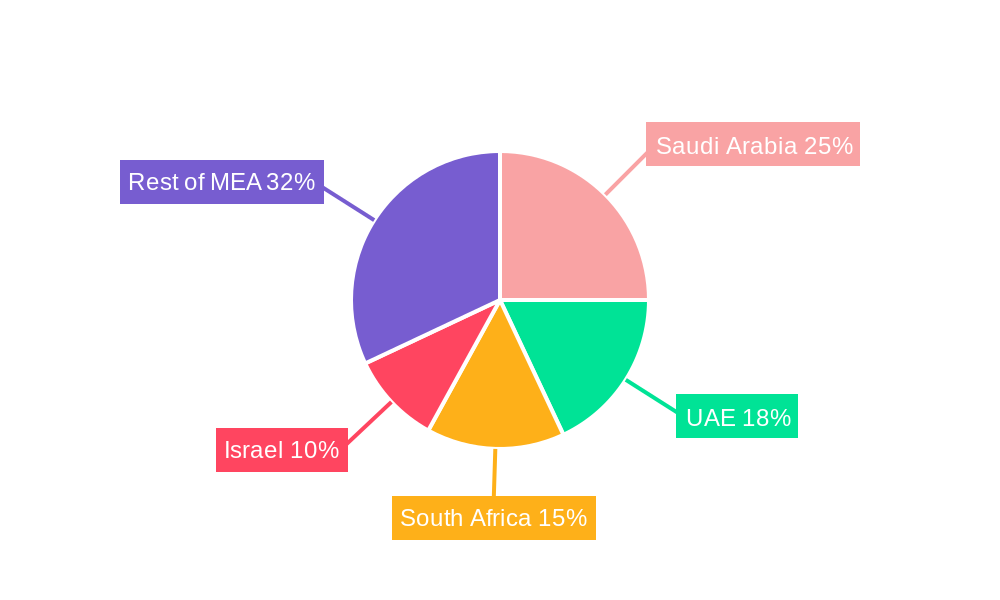 Middle East and Africa Wireless Healthcare Market Regional Share