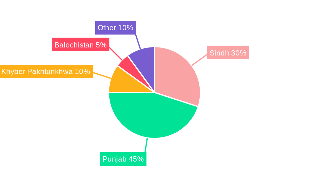 Paint Industry in Pakistan Regional Share