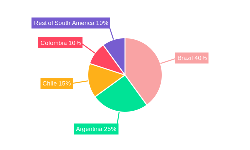South America Electric Vehicle Battery Materials Market Regional Share