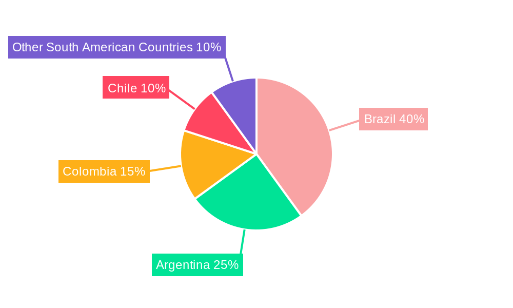 South America Water Treatment Chemicals Industry Regional Share