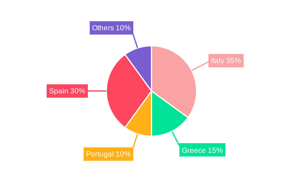 South Europe Battery Market Regional Share