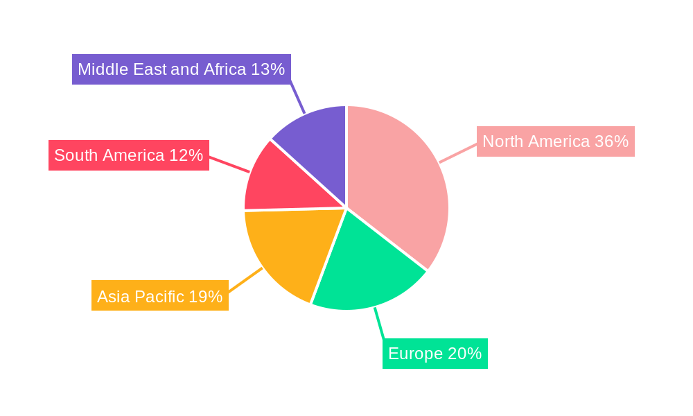 Cased Hole Logging Services Market Regional Share