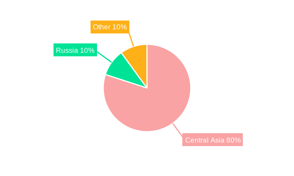 Central Asia Oil and Gas Midstream Market Regional Share
