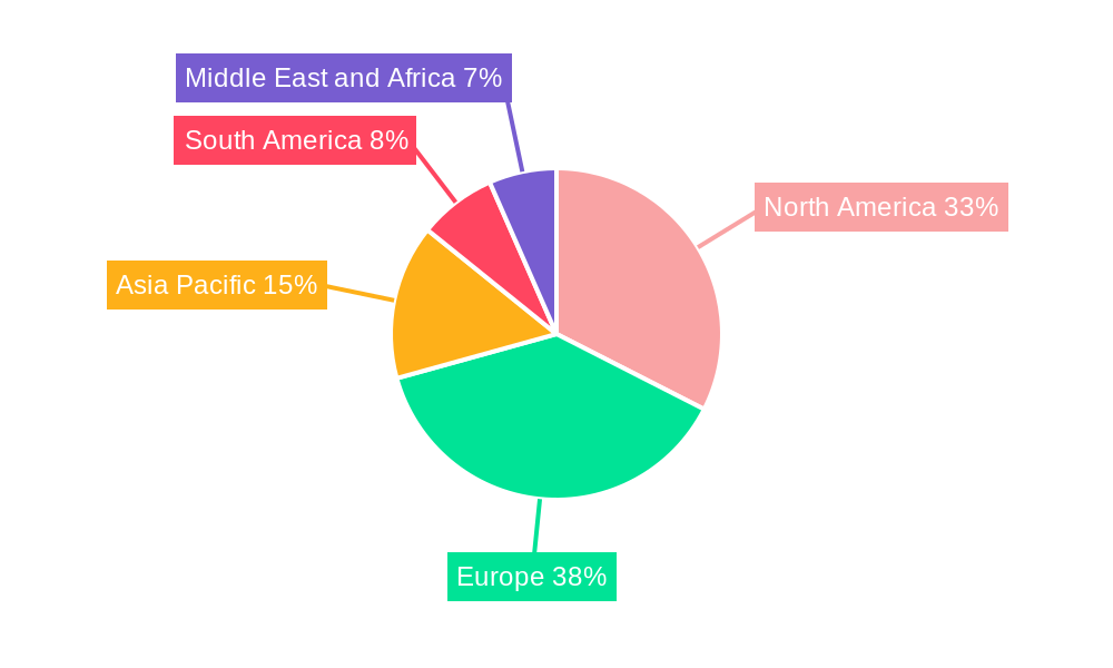 Global Liquor Confectionery Market Regional Share