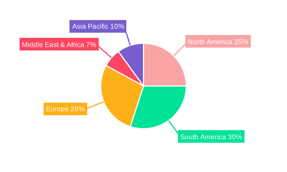 South and Central America Smart Grid Security Market Regional Share