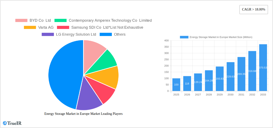 Energy Storage Market in Europe Market Research Report - Market Size, Growth & Forecast