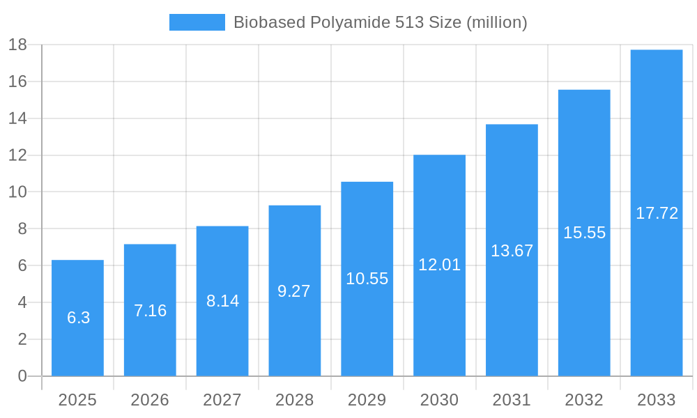 Biobased Polyamide 513 Market Size and Forecast (2024-2030)