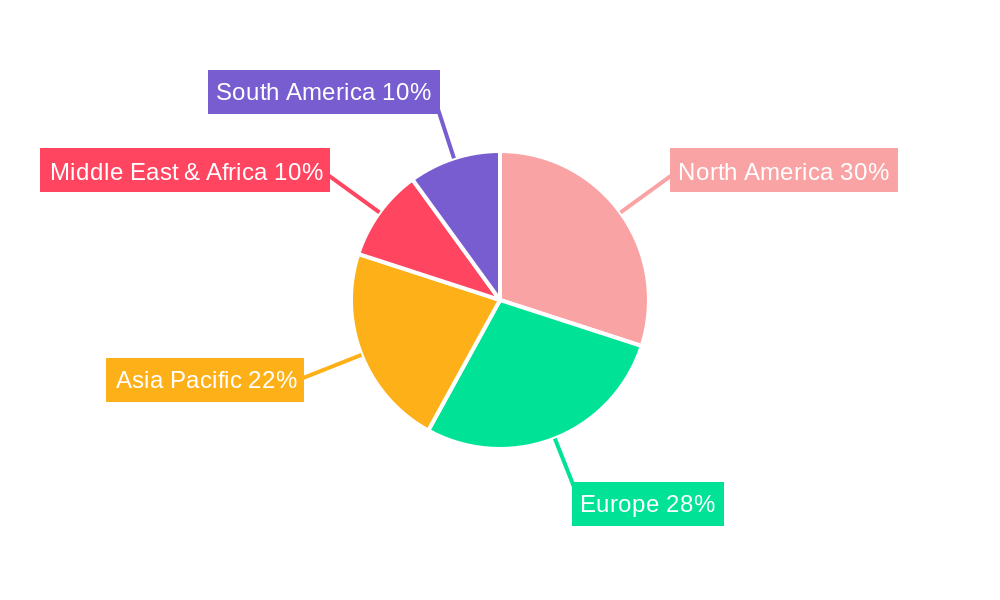 Cloud ERP Service Market Share by Region - Global Geographic Distribution