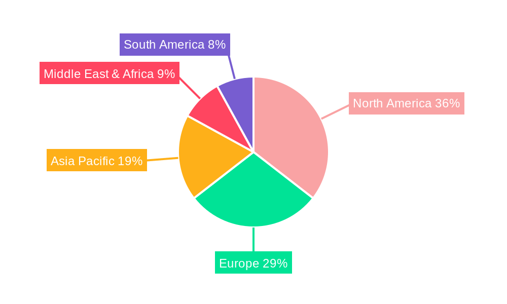 Gel Adhesion Barrier Market Share by Region - Global Geographic Distribution