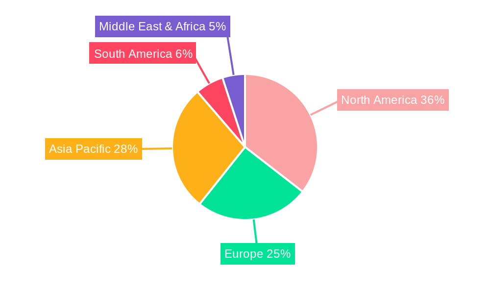 K-12 Tutoring Market Share by Region - Global Geographic Distribution