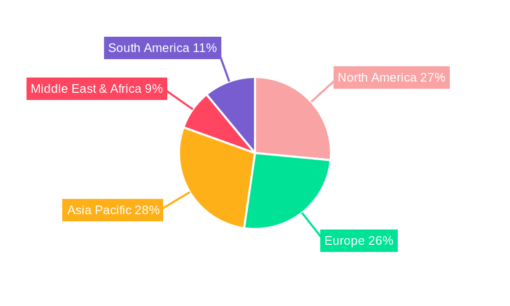 Luxury Leather Goods Market Share by Region - Global Geographic Distribution