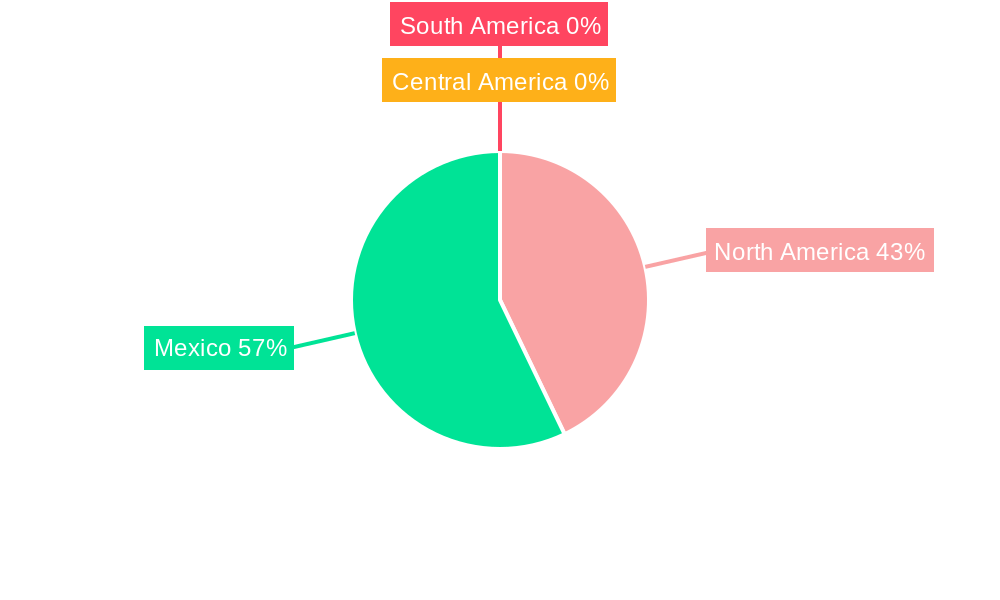 Mexico Caustic Soda Industry Regional Share