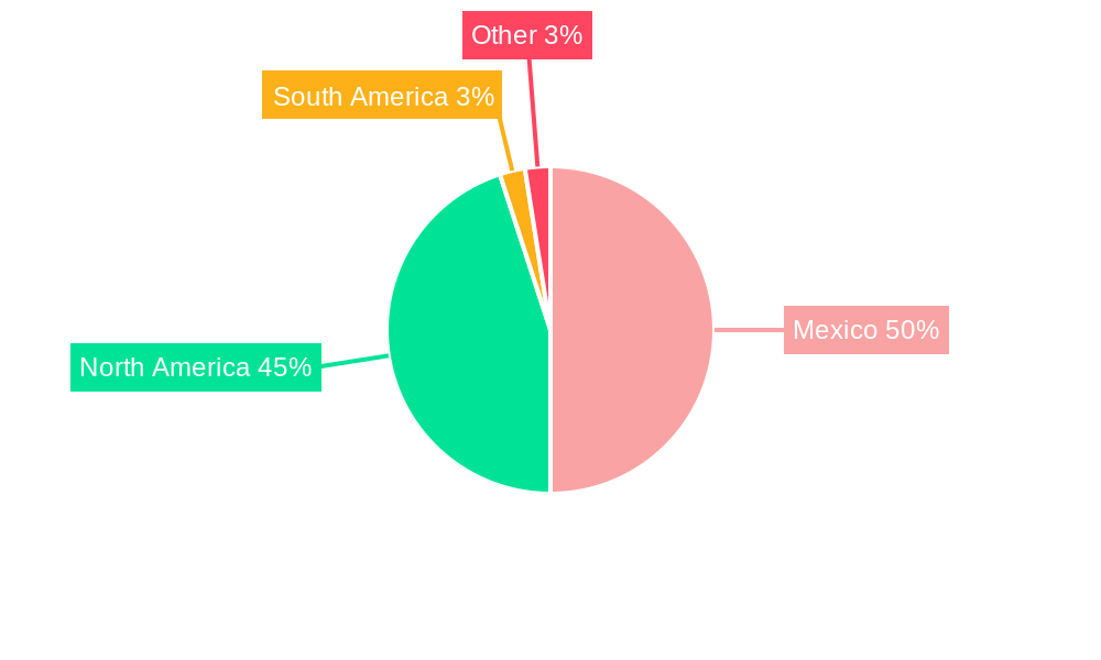 Mexico Packaging Industry Regional Share